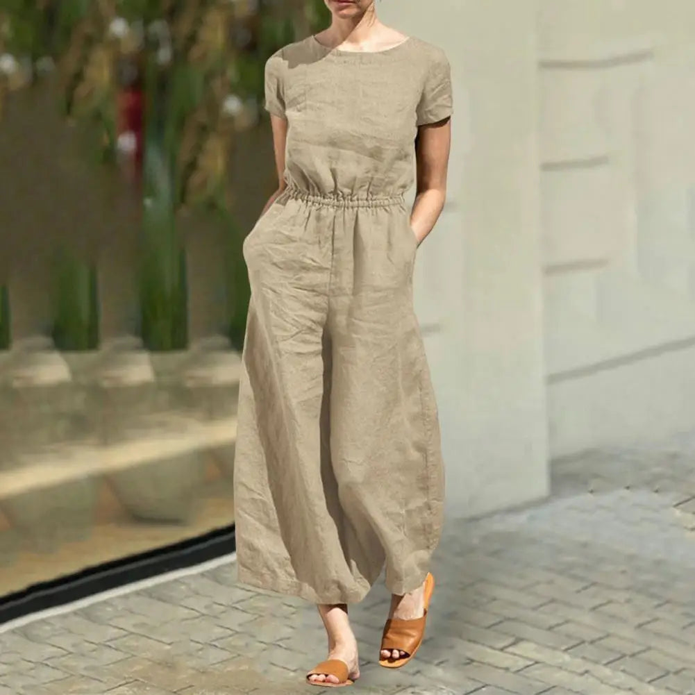 Zomer Jumpsuit Bloemenprint Vrouwelijk Comfortabel