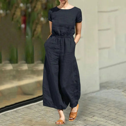 Zomer Jumpsuit Bloemenprint Vrouwelijk Comfortabel