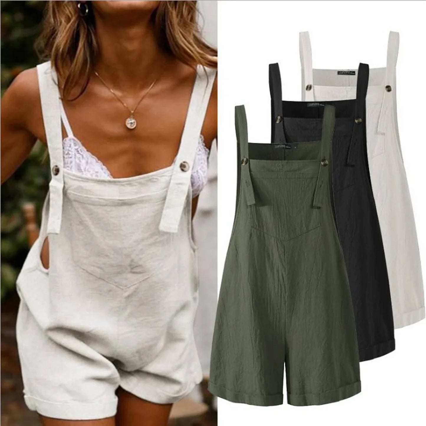 Zomerse Jumpsuit Boho Stijl Vrouwen