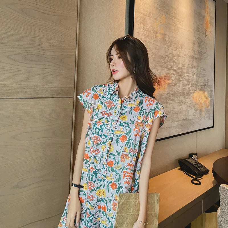 Vrouwen Jumpsuit Bloemenprint Jurk Zomerse Stijl