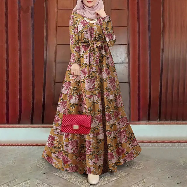 Moslim Jurk Lange Mouwen Abaya voor Vrouwen