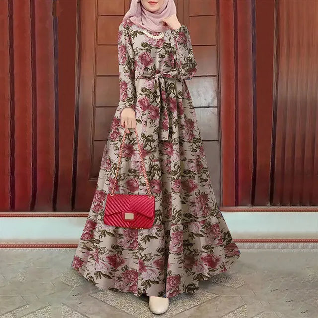 Moslim Jurk Lange Mouwen Abaya voor Vrouwen