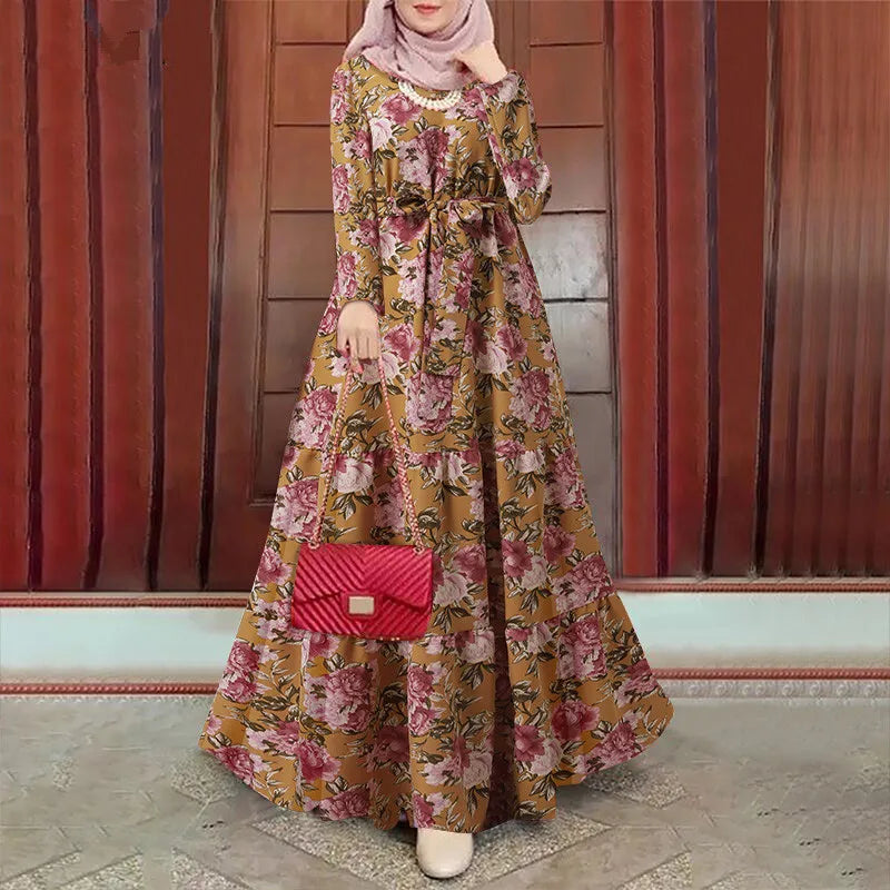 Moslim Jurk Lange Mouwen Abaya voor Vrouwen