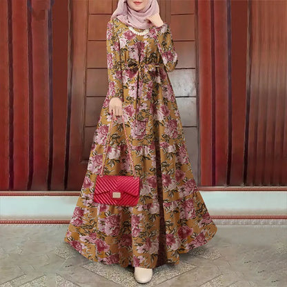 Moslim Jurk Lange Mouwen Abaya voor Vrouwen