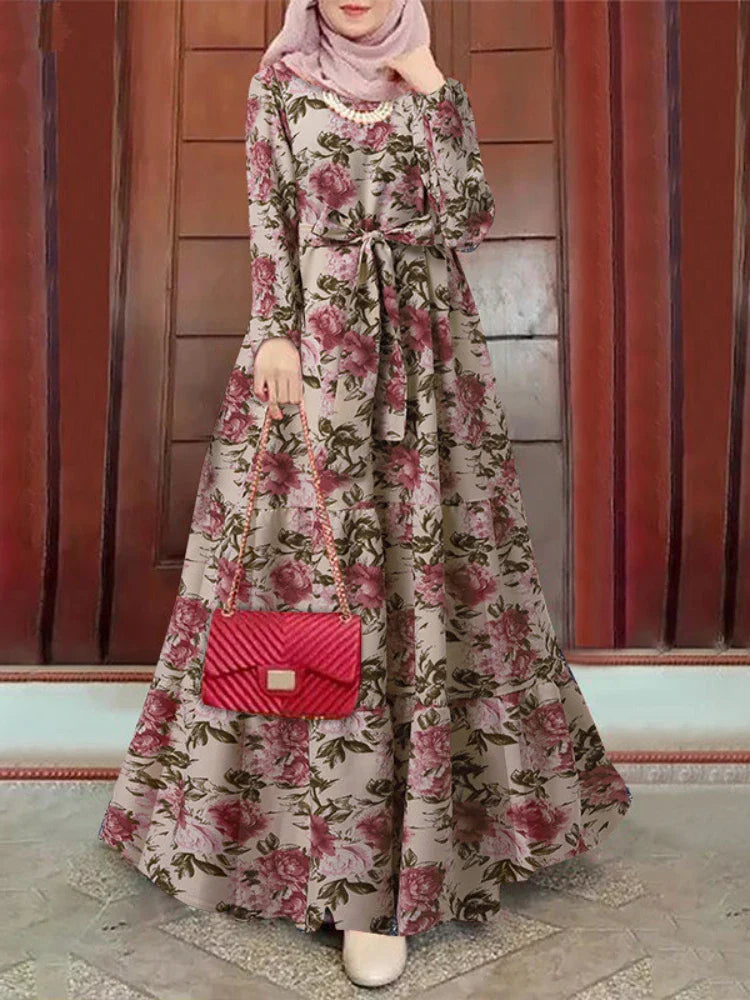 Moslim Jurk Lange Mouwen Abaya voor Vrouwen