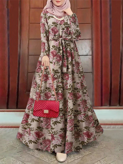 Moslim Jurk Lange Mouwen Abaya voor Vrouwen