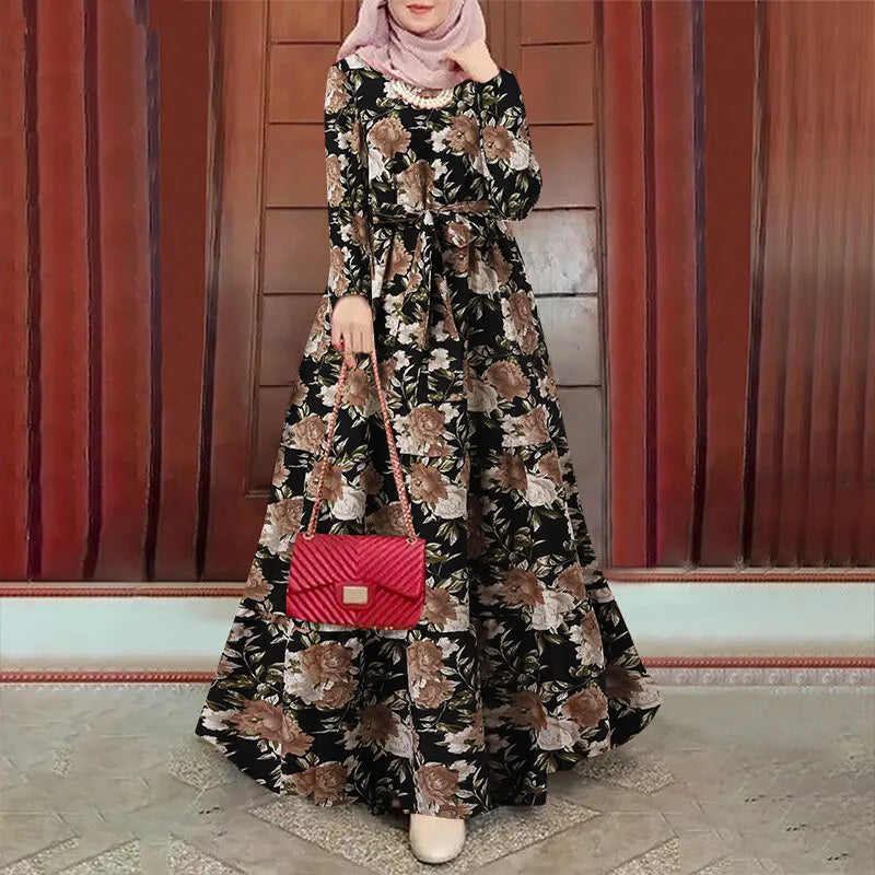 Moslim Jurk Lange Mouwen Abaya voor Vrouwen