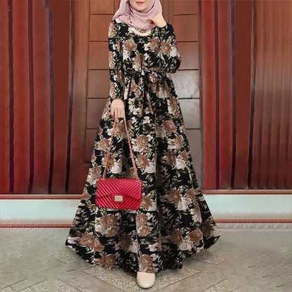 Moslim Jurk Lange Mouwen Abaya voor Vrouwen