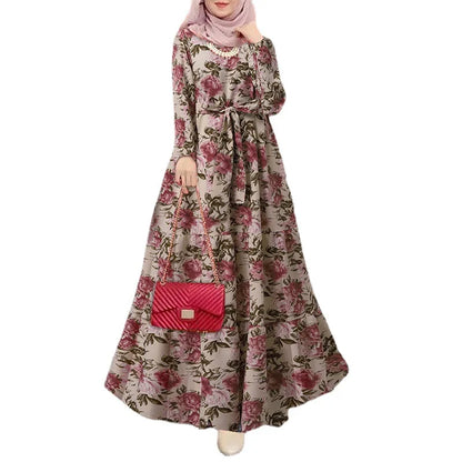 Moslim Jurk Lange Mouwen Abaya voor Vrouwen