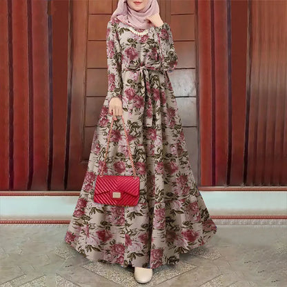 Moslim Jurk Lange Mouwen Abaya voor Vrouwen