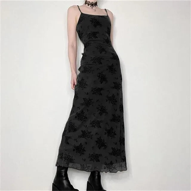 Zwarte Mesh Jurk Zomerjurk Backless Straaplus - StudioMarella