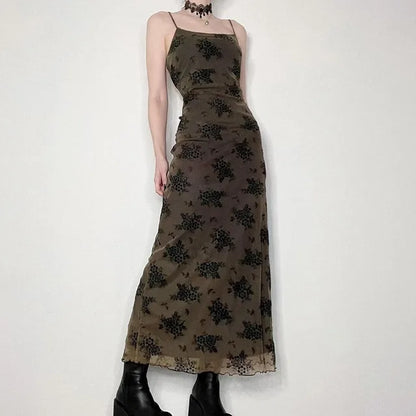 Zwarte Mesh Jurk Zomerjurk Backless Straaplus