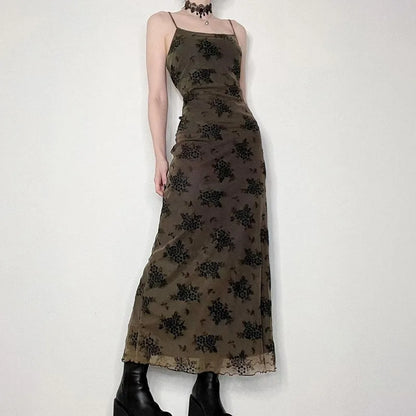 Zwarte Mesh Jurk Zomerjurk Backless Straaplus