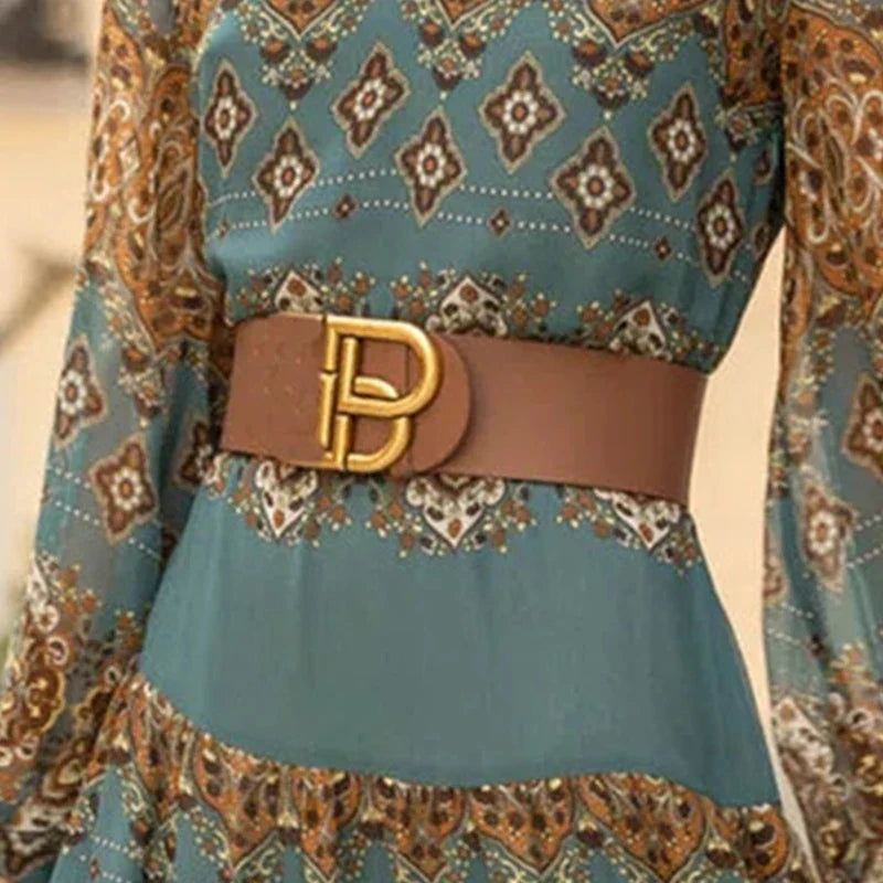 Lange Jurk Barok Stijl Elegante Avondjurk
