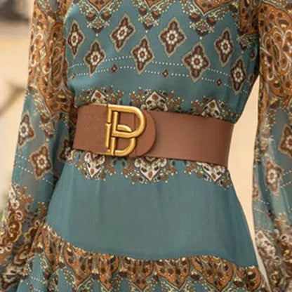 Lange Jurk Barok Stijl Elegante Avondjurk