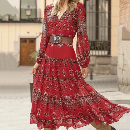 Lange Jurk Barok Stijl Elegante Avondjurk