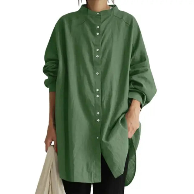 Dames Blouse Lange Mouw Stijlvol Elegance