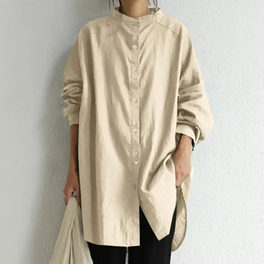 Dames Blouse Lange Mouw Stijlvol Elegance