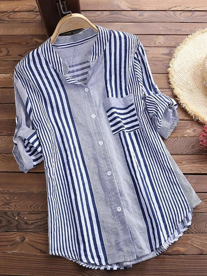 Tuniek Fleur Gestreept Voorjaarslook - StudioMarella