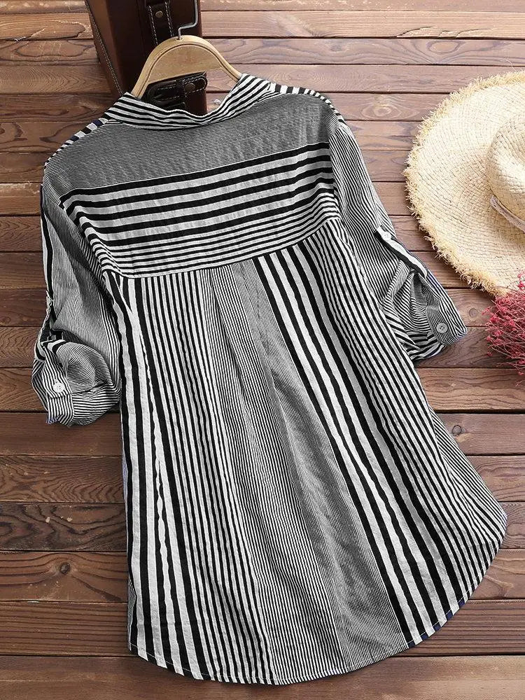 Tuniek Fleur Gestreept Voorjaarslook