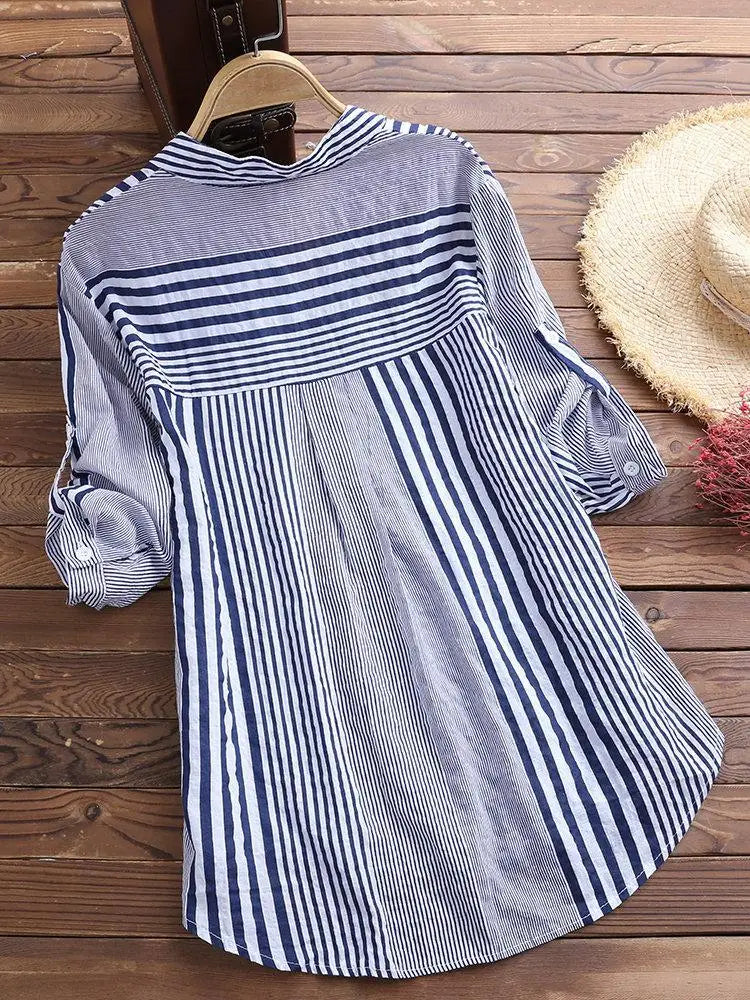 Tuniek Fleur Gestreept Voorjaarslook