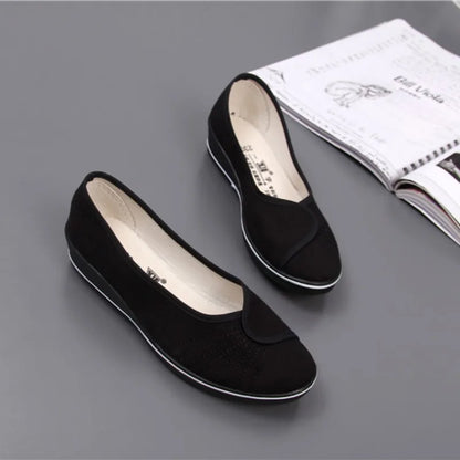 Dames Loafers Comfortabel Leer Zwart Stijlvol