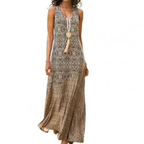 Strandjurk voor Dames Zomerjurk Geometrisch Prints