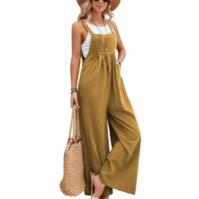 Vrouwelijke Zomeroverall Losse Fit