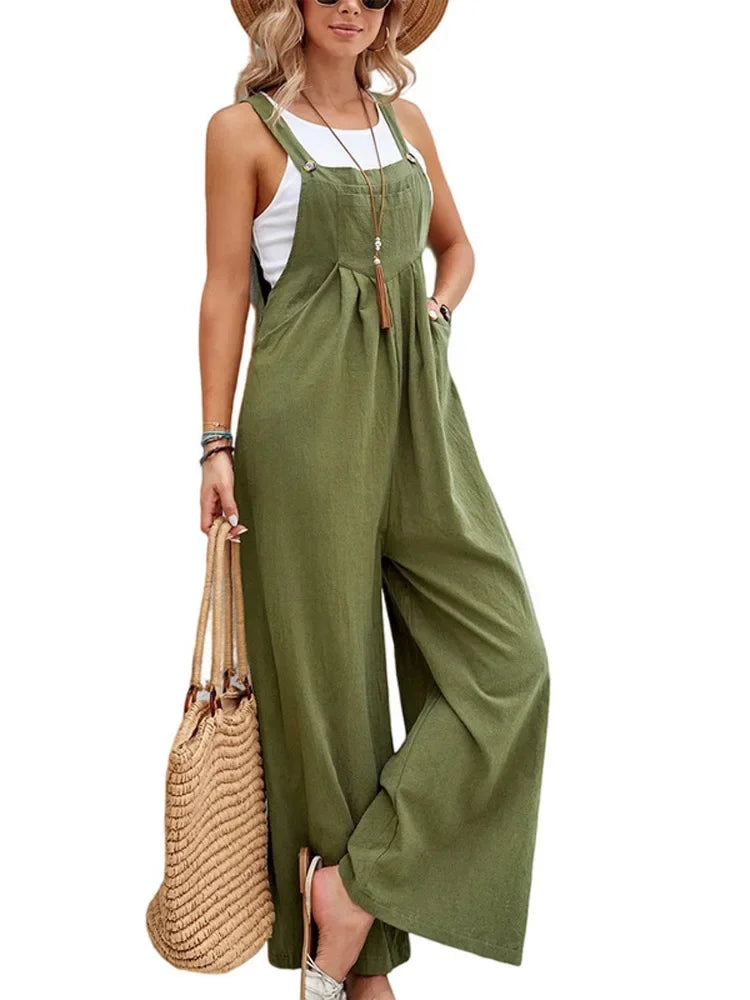 Vrouwelijke Zomeroverall Losse Fit