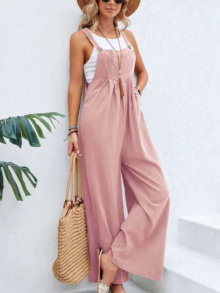 Vrouwelijke Zomeroverall Losse Fit