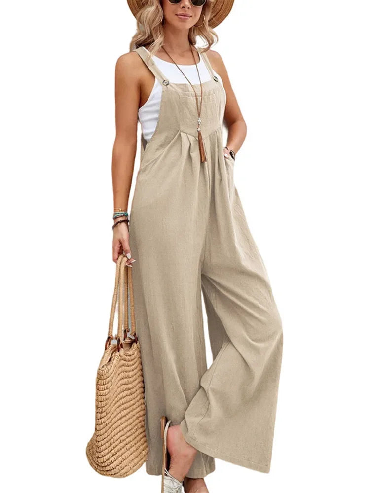 Vrouwelijke Zomeroverall Losse Fit