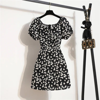 Zomerjurk Bloemenprint Mini Chiffon Jurk - StudioMarella