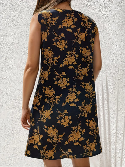 Zomerjurk Bloemenprint Mini Jurk Vrouwelijk