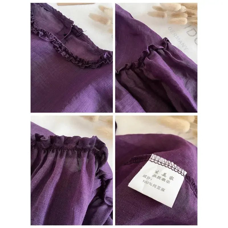 Vrouwelijke Zomerblouse Koreaanse Stijl Elegante Korte Mouw