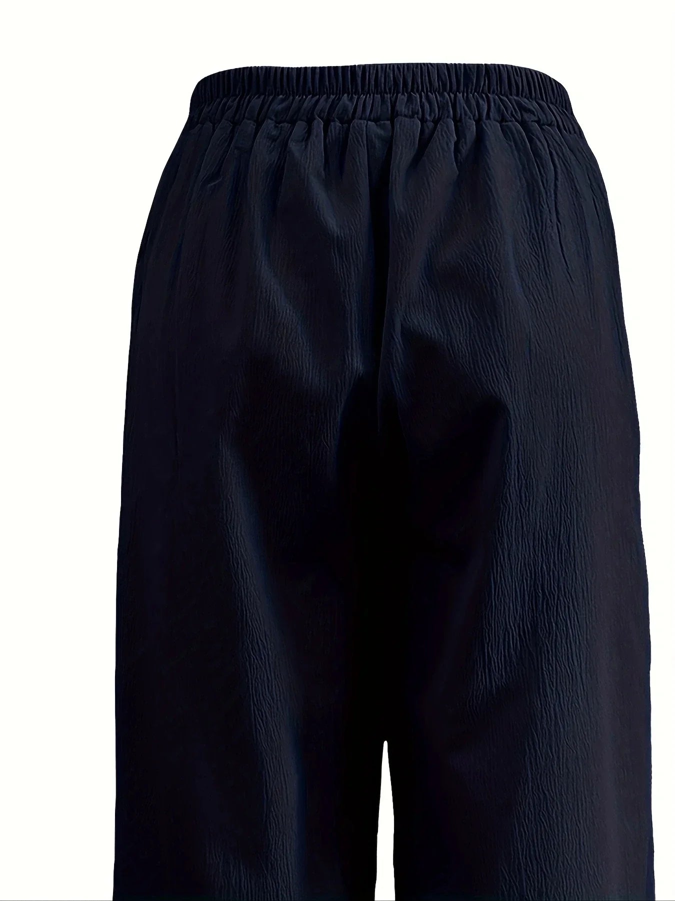 Dames Broek Elastische Taille Wijde Pijpen Comfortabel