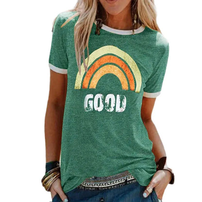 Regenboog T-shirt NimbusMode Kleurrijk