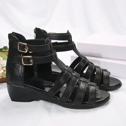 Romeinse Sandalen voor Vrouwen Zomer Sleehak Comfortabele Mode