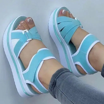 Zomer Sandalen Plateau voor Dames Stijlvol en Comfortabel