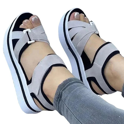 Zomer Sandalen Plateau voor Dames Stijlvol en Comfortabel