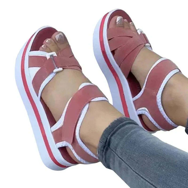 Zomer Sandalen Plateau voor Dames Stijlvol en Comfortabel