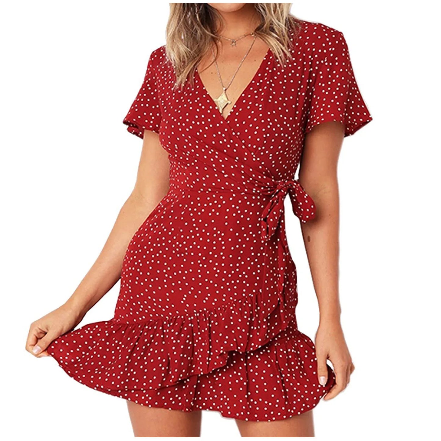 Mini Jurk Bloemenprint Vrouwelijke Zomerjurk