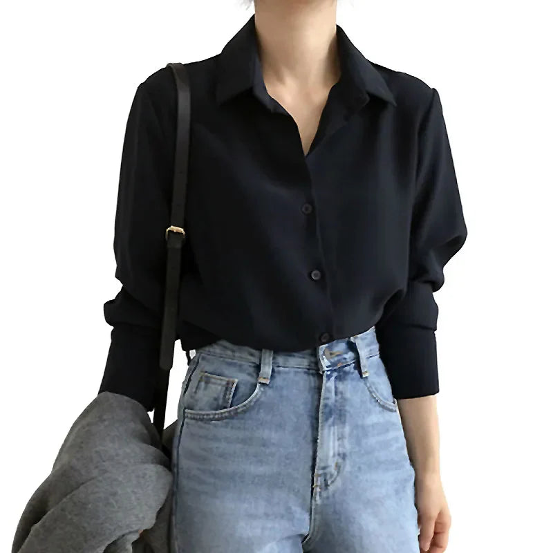 Vrouwelijke Chiffon Blouse Lente Zomer Elegance - StudioMarella