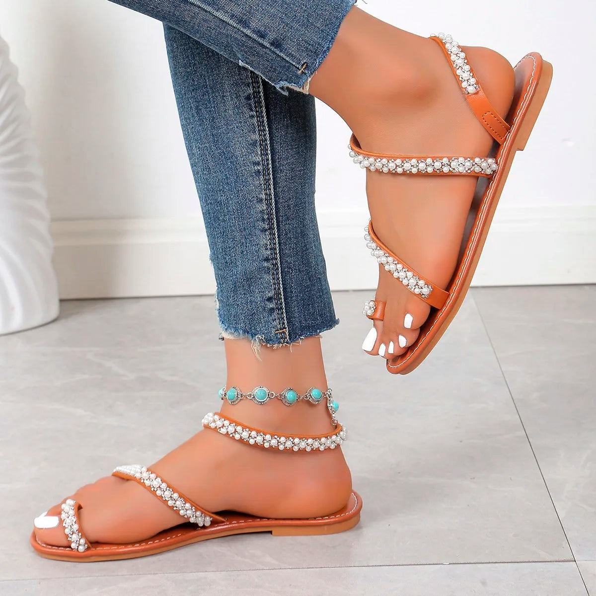 Strand Flip-flops Glanzend Zomer Sandalen