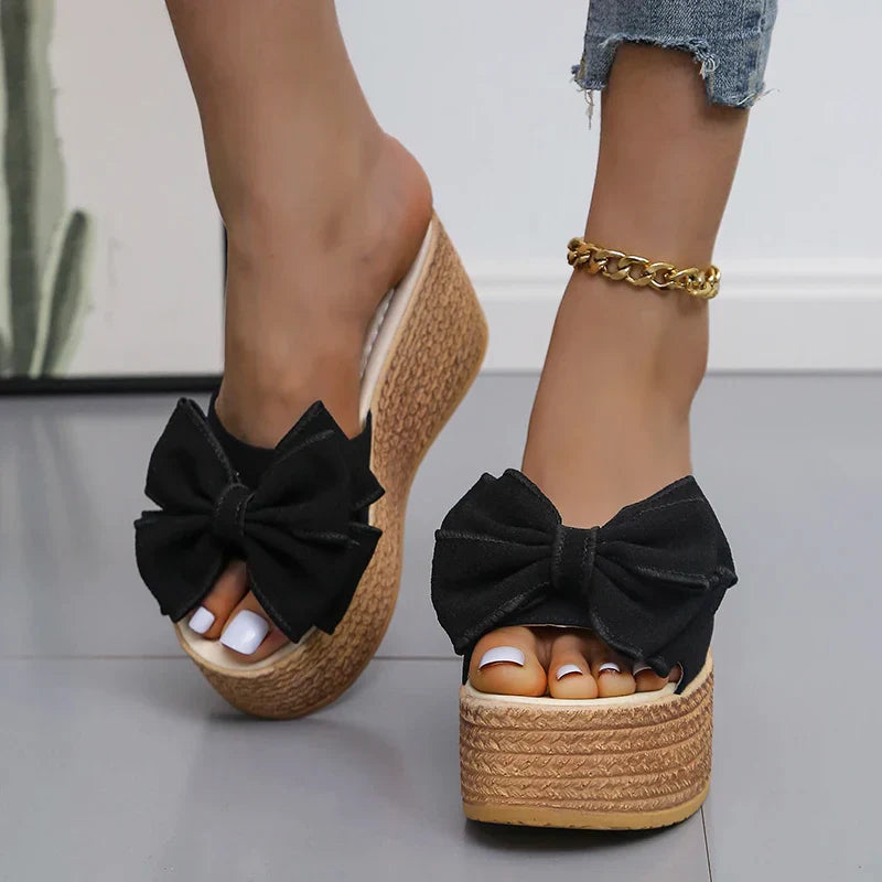 Vlinder Wedges Schoenen met Hoge Hak en Elegant Design