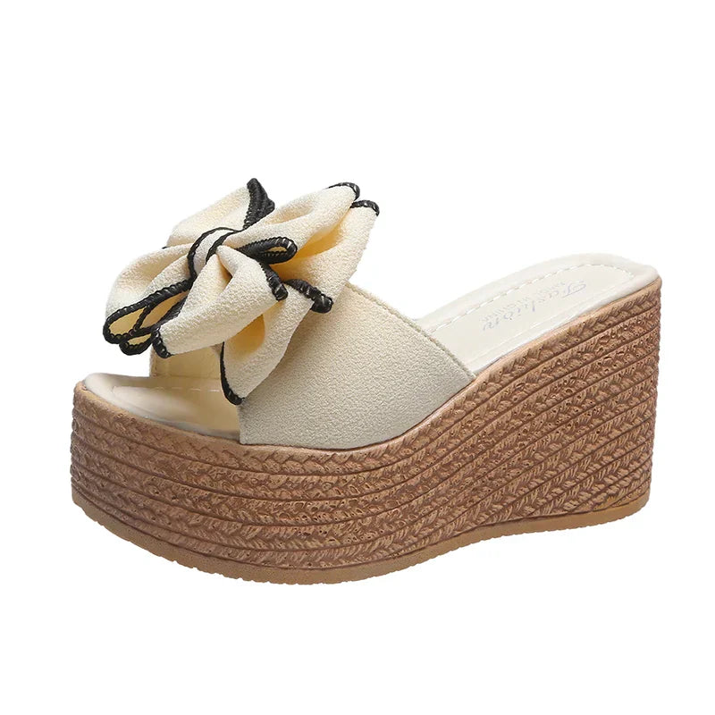 Vlinder Wedges Schoenen met Hoge Hak en Elegant Design