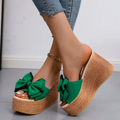 Vlinder Wedges Schoenen met Hoge Hak en Elegant Design