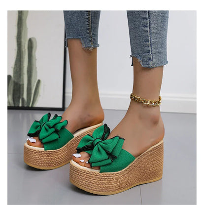 Vlinder Wedges Schoenen met Hoge Hak en Elegant Design
