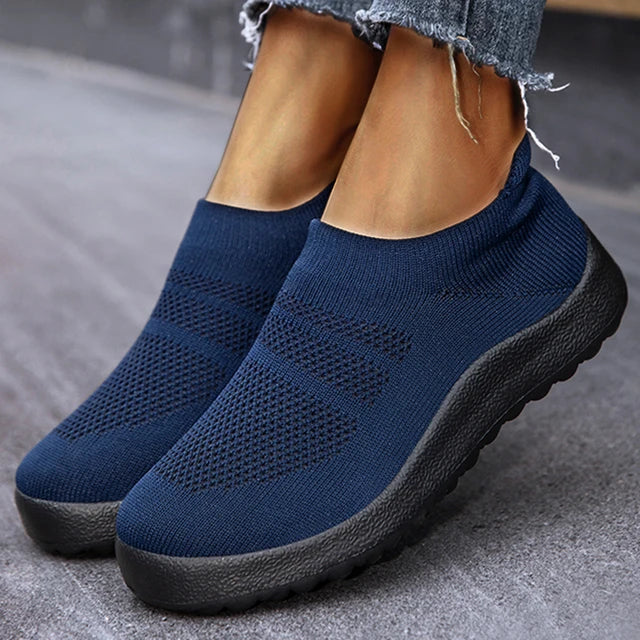 Vrouwen Slip-On Sneakers Zomerse Lichtgewicht Loopschoenen