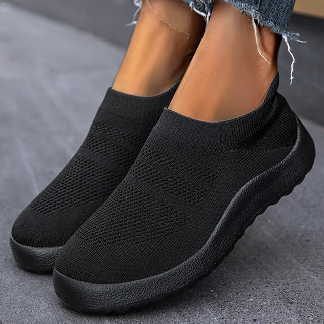 Vrouwen Slip-On Sneakers Zomerse Lichtgewicht Loopschoenen - StudioMarella