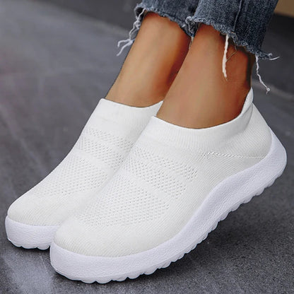 Vrouwen Slip-On Sneakers Zomerse Lichtgewicht Loopschoenen